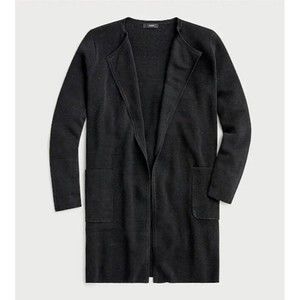 J. Crew Black Open-Front Cardigan